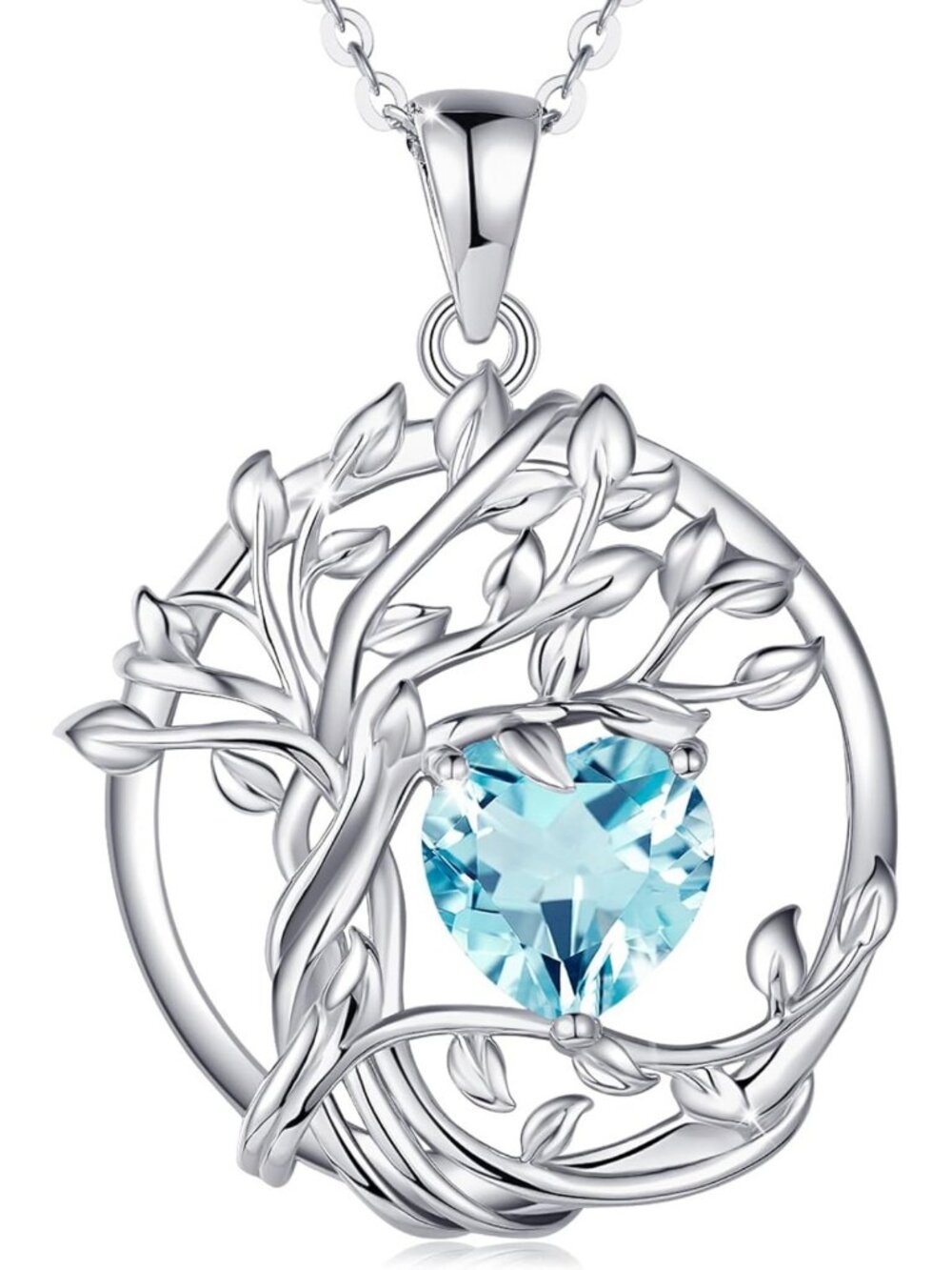 Tree of Life Birthstone Pendant Necklace for Women - Meaningful Jewelry Gift